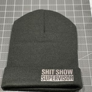 Custom Beanie with Leatherette Patch 100% Acrylic Beanie