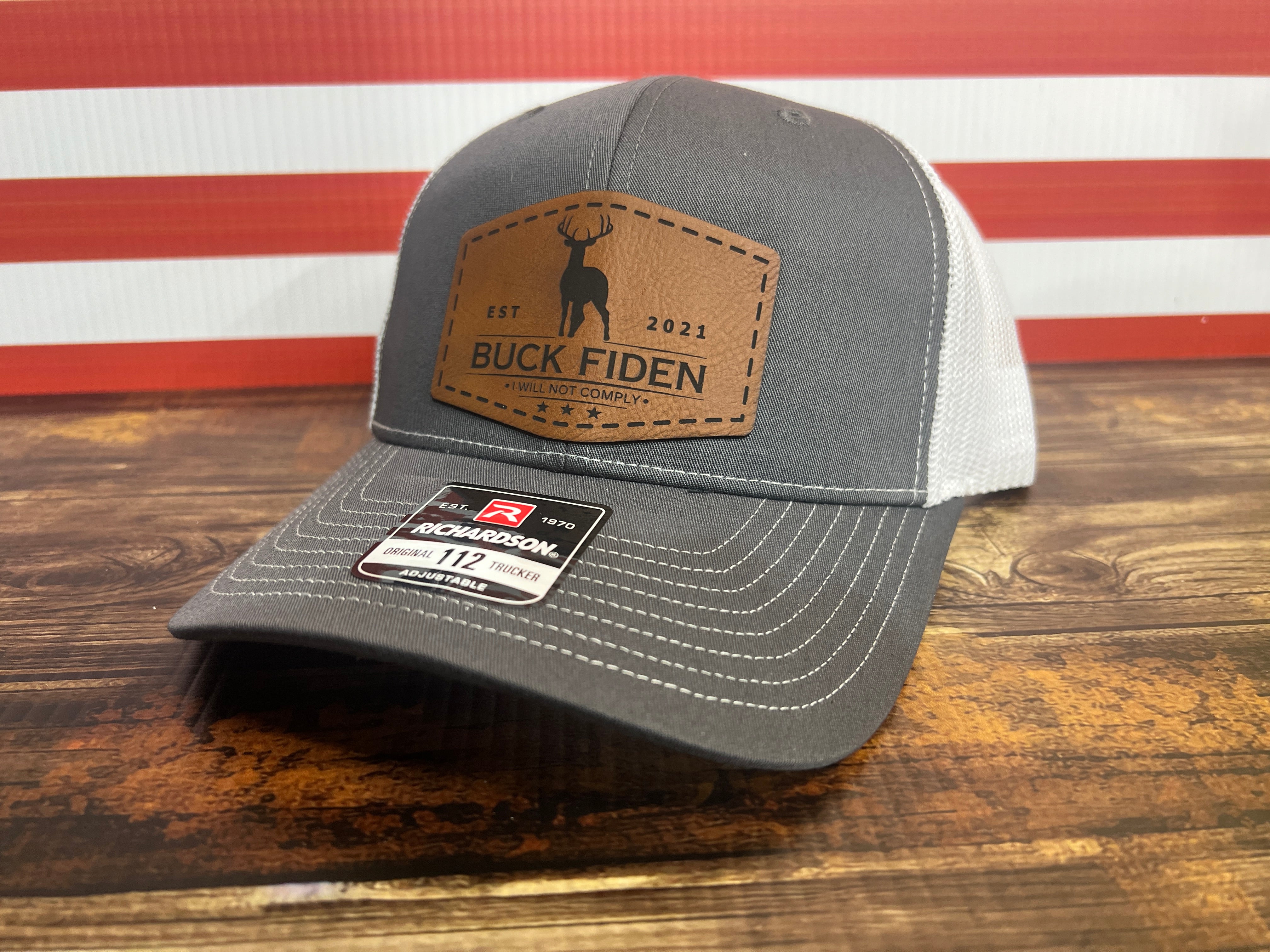 Buck Fiden Hat I Will Not Comply Patch Hat Richardson 112 Trucker Hat