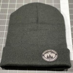 Custom Beanie with Leatherette Patch 100% Acrylic Beanie