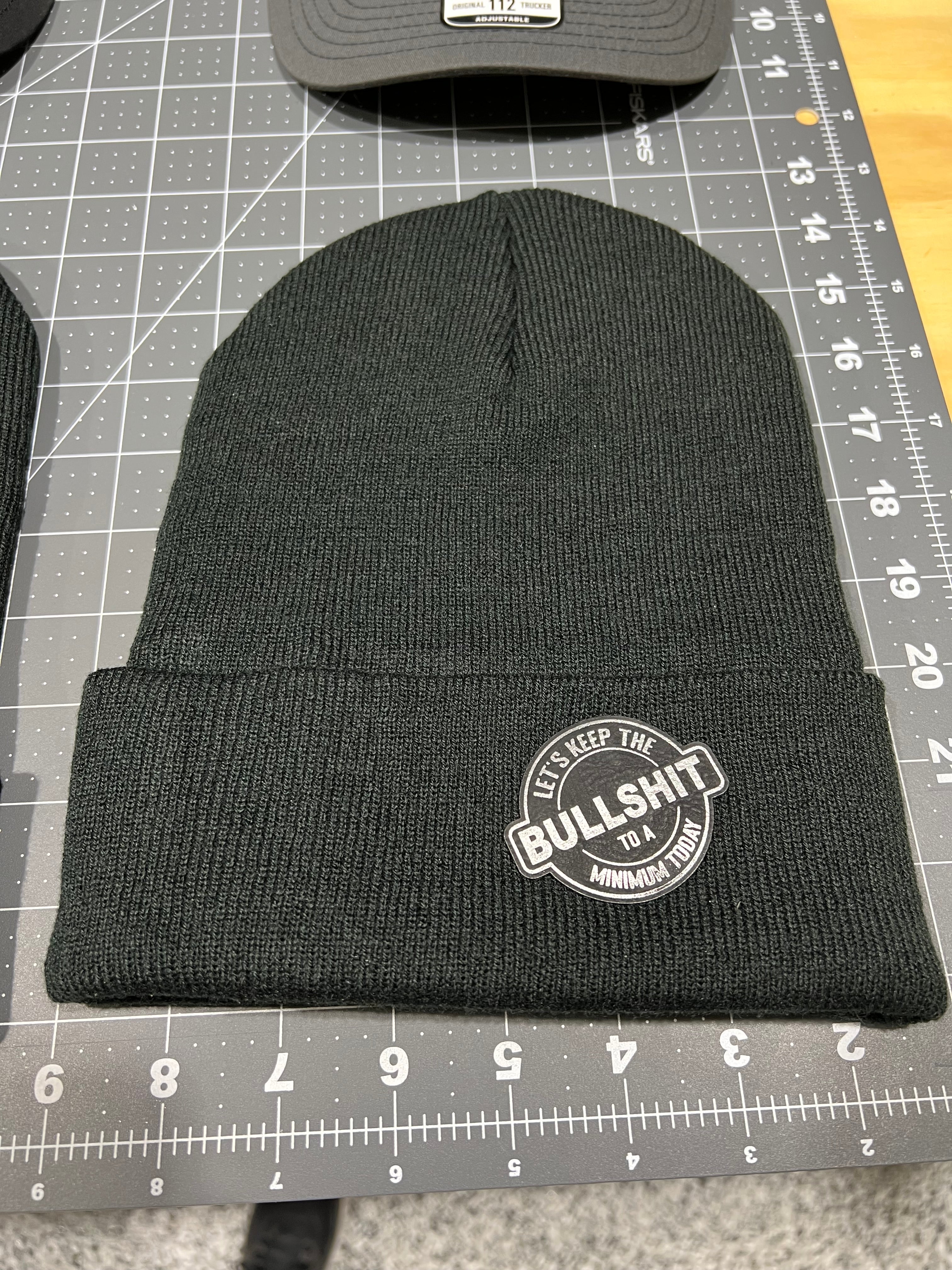 Keep The Bullshit to a Minimum Patch Hat + Beanie Bundle - Richardson 112 Trucker Hat