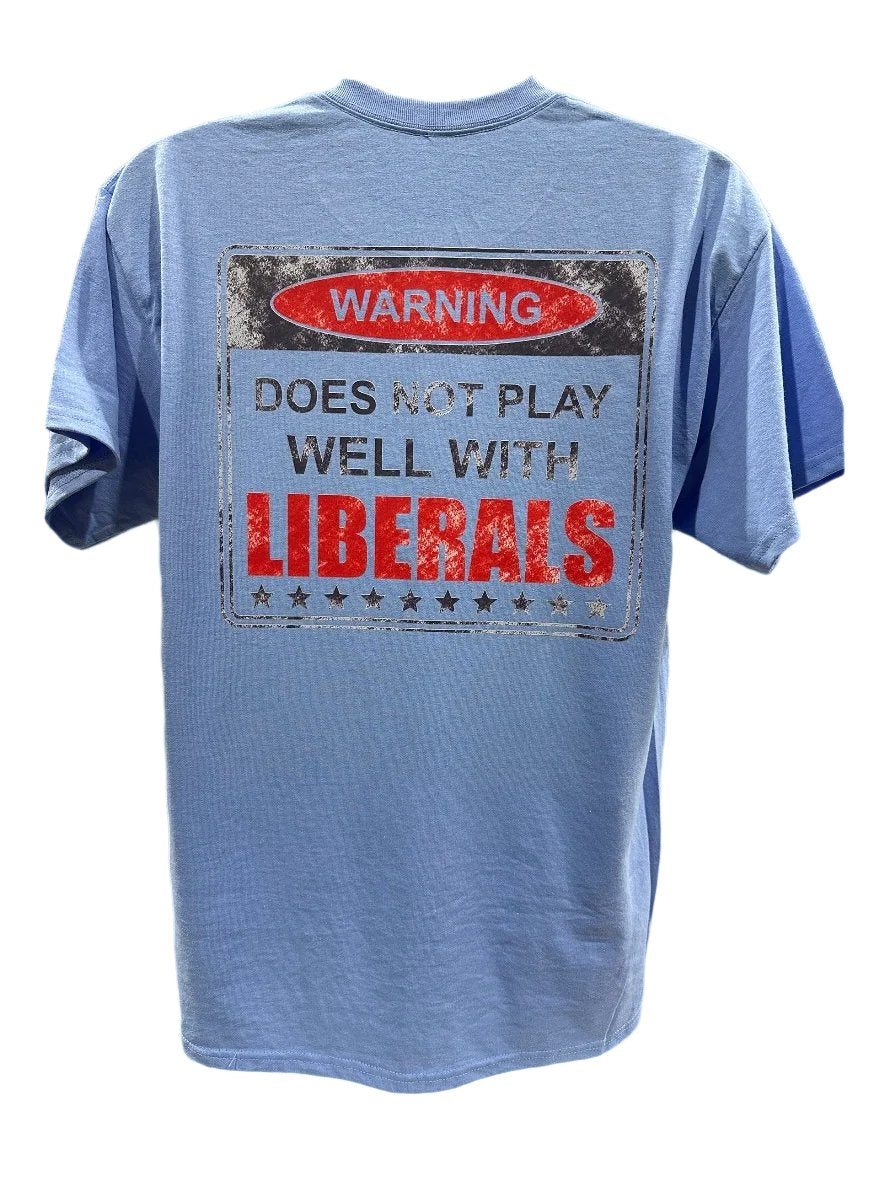 Doesn't Play well with Liberals Vintage 2024 T-Shirt Funny Shirt Unisex GenX