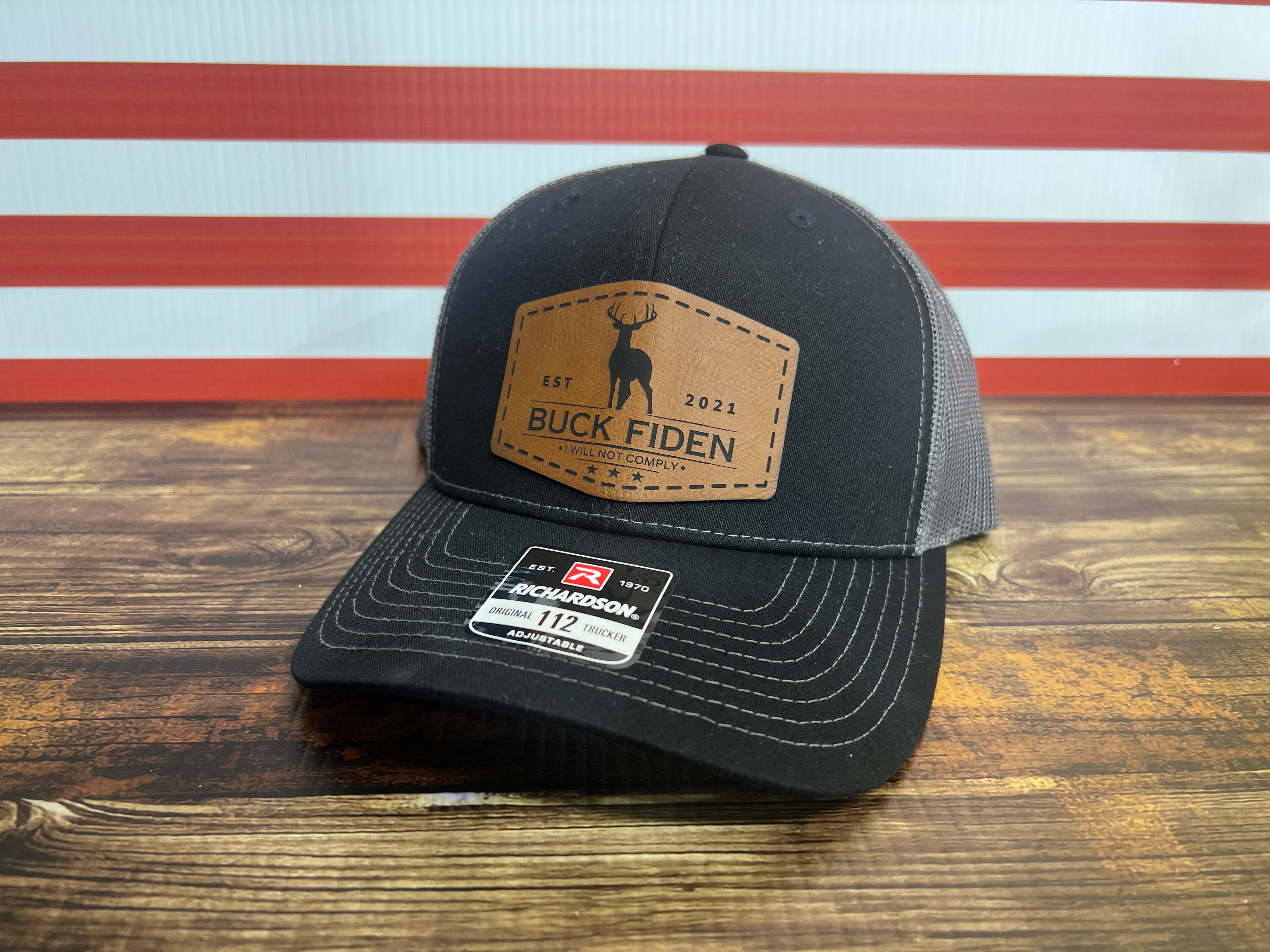 Buck Fiden Hat I Will Not Comply Patch Hat Richardson 112 Trucker Hat