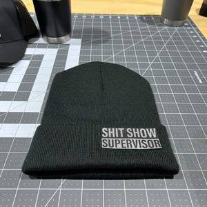 Hat + Beanie + 20 oz Tumbler Bundle - Shit Show Supervisor Design on all 3 Items