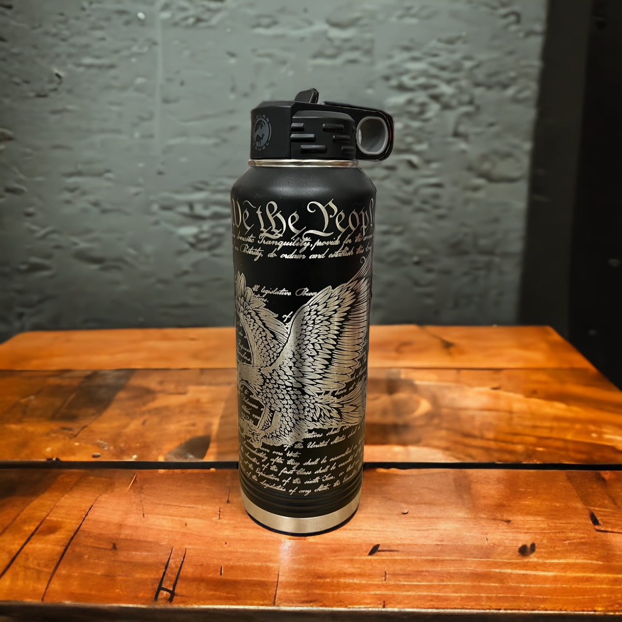 Black 40 oz. Polar Camel Water Bottle