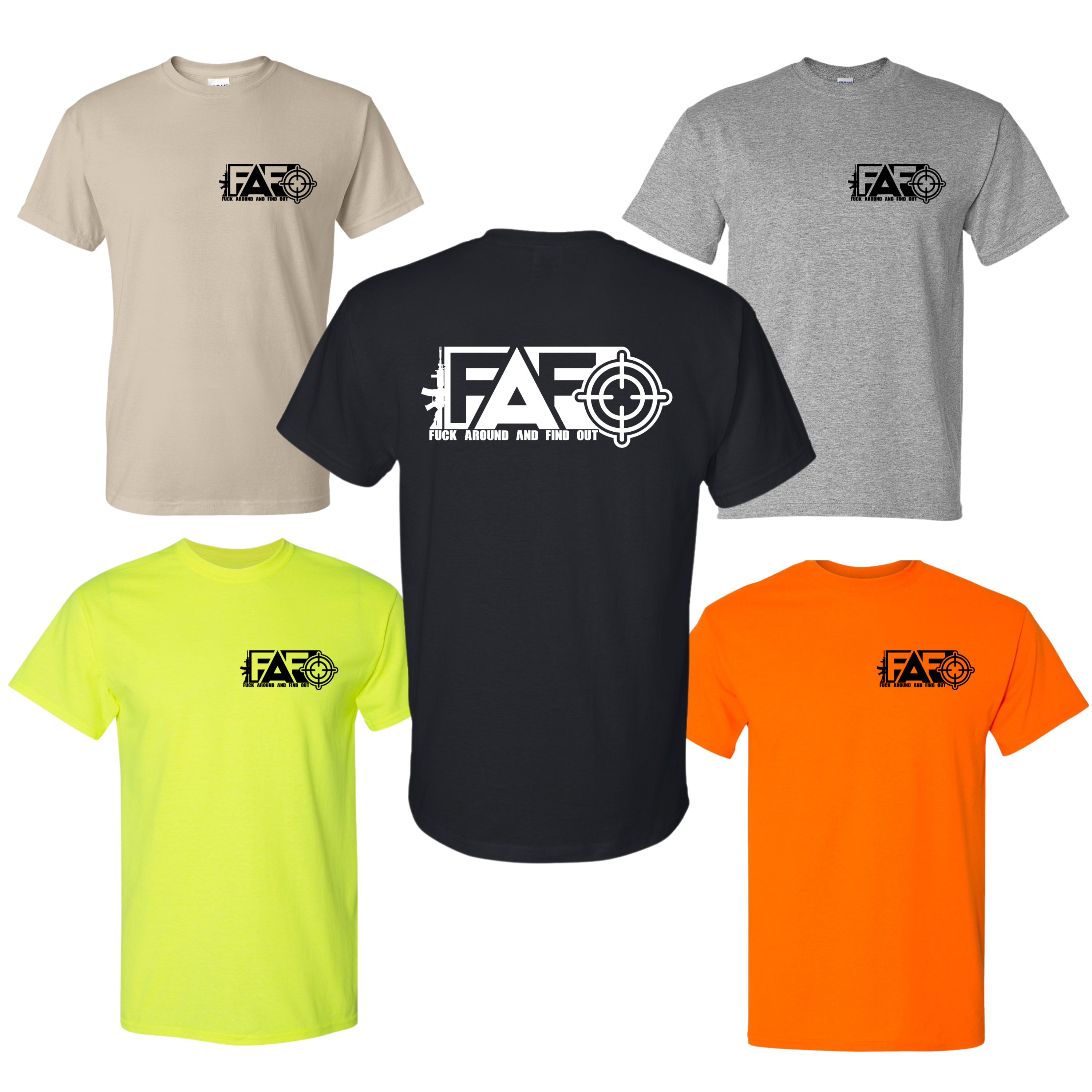 FAFO T-Shirt - DryBlend Moisture Wicking High Quality TShirt Funny Shirt Adult Tee Genx