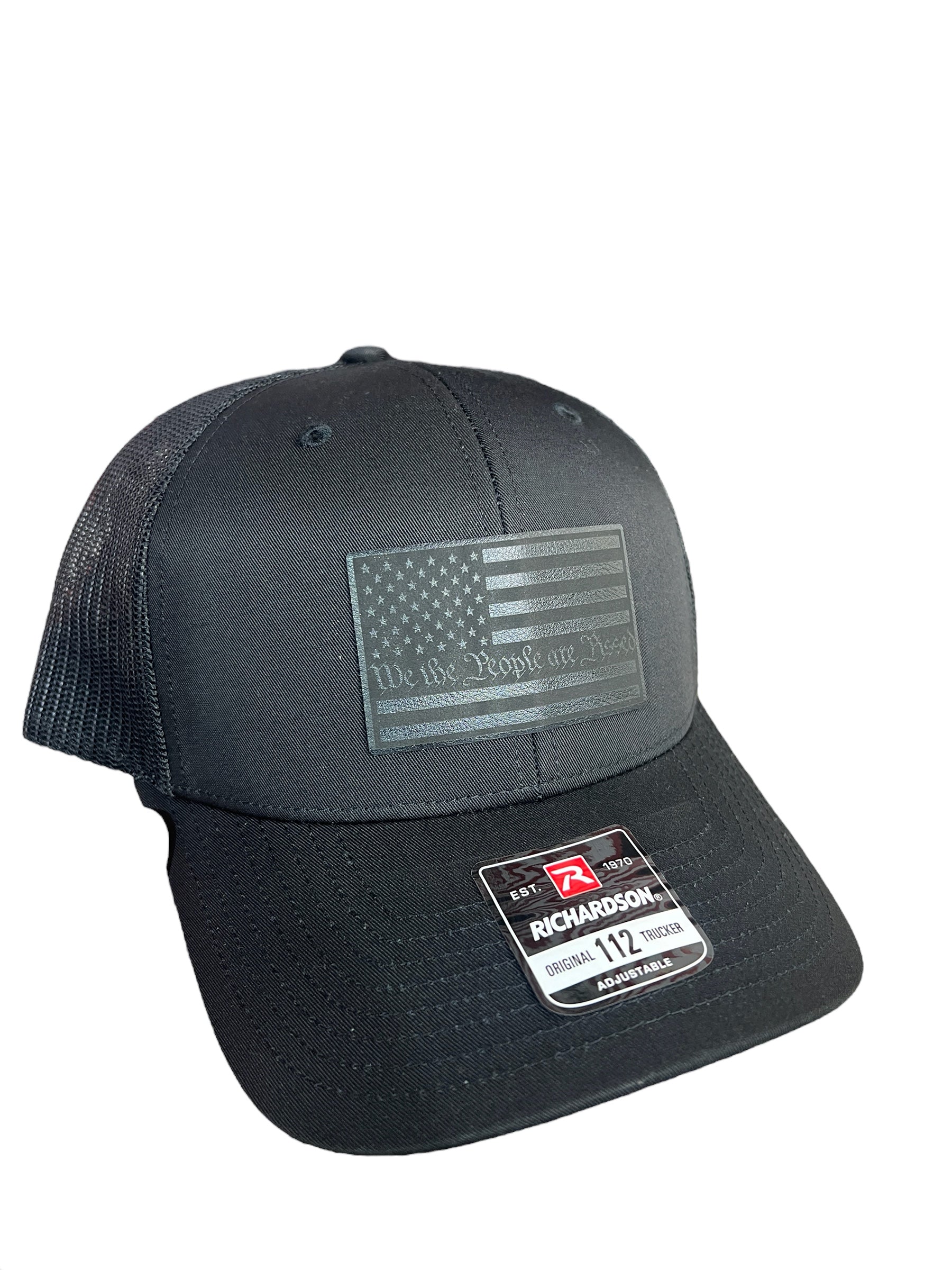 Blackout American Flag We The People Are Pissed Hat Richardson 112