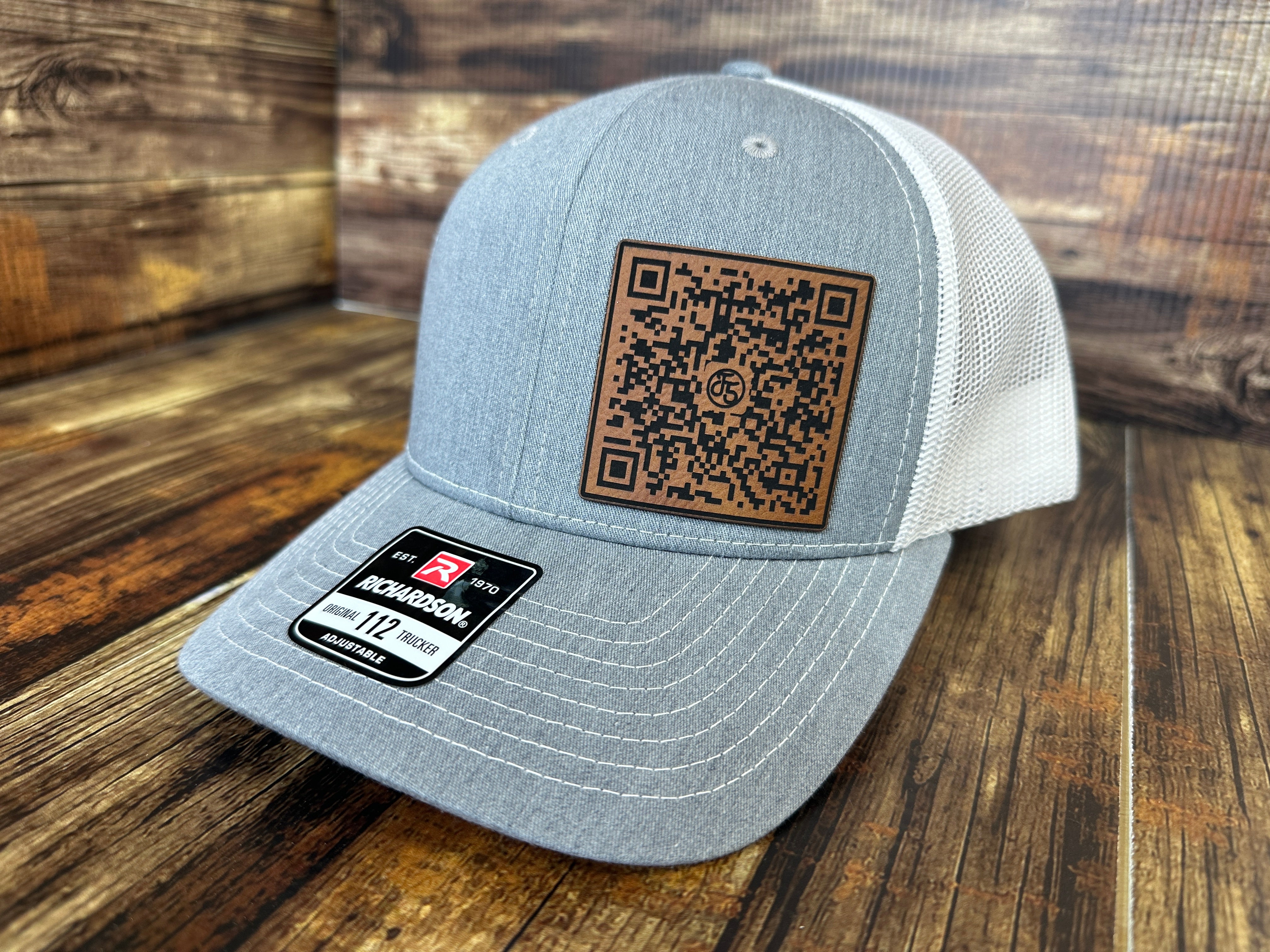 QR Code FJB Hat 2024 Trucker Hat Premium Leatherette Patch on Richardson 112 Trucker Ha Funny Hat GenX Hat Adult Hat Best Selling Hat