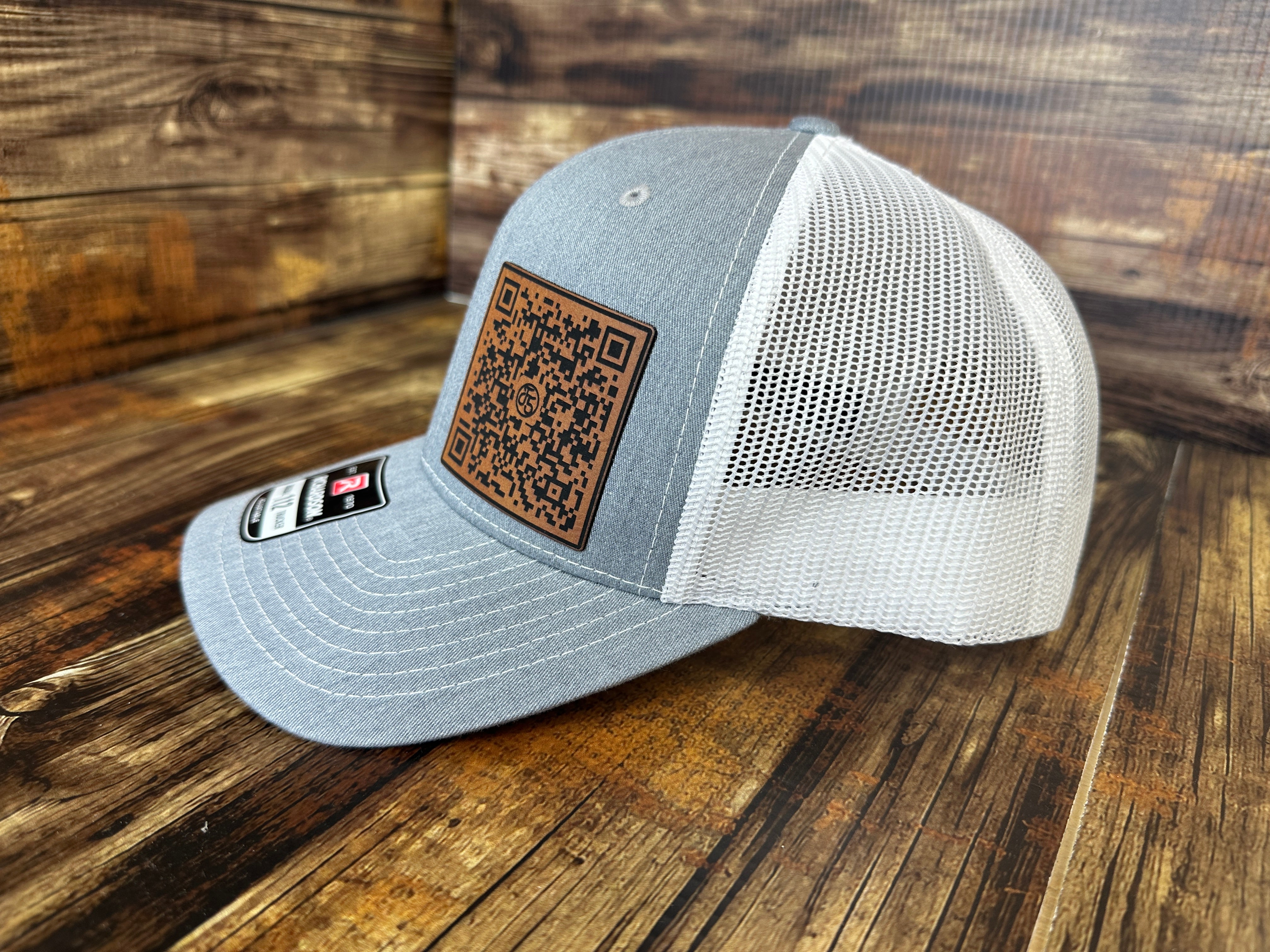 QR Code FJB Hat 2024 Trucker Hat Premium Leatherette Patch on Richardson 112 Trucker Ha Funny Hat GenX Hat Adult Hat Best Selling Hat