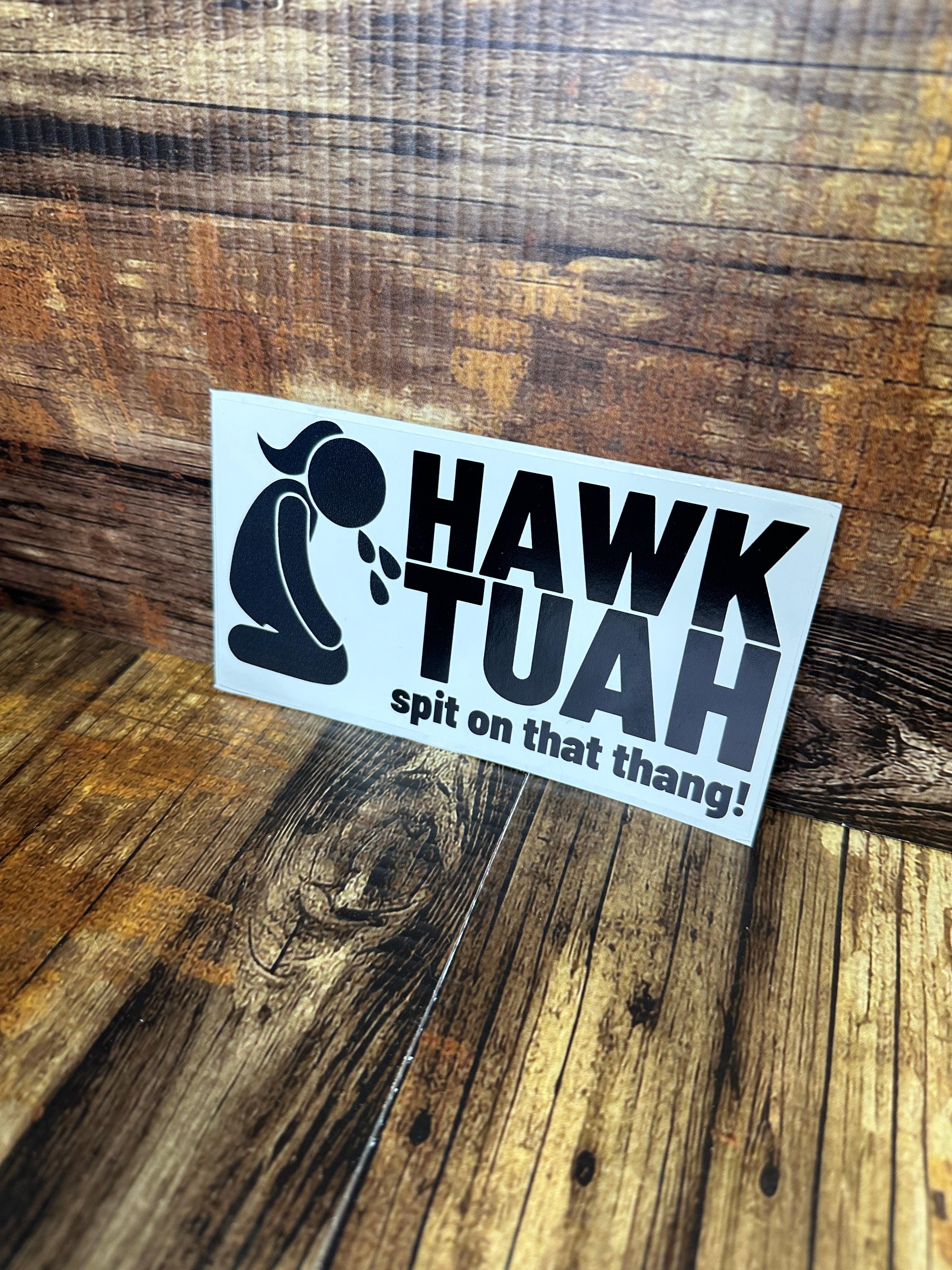 Hawk Tuah Spit on That Thang Sticker Funny Decal, Adult Humor Premium Quality Decal Best Selling Stickers