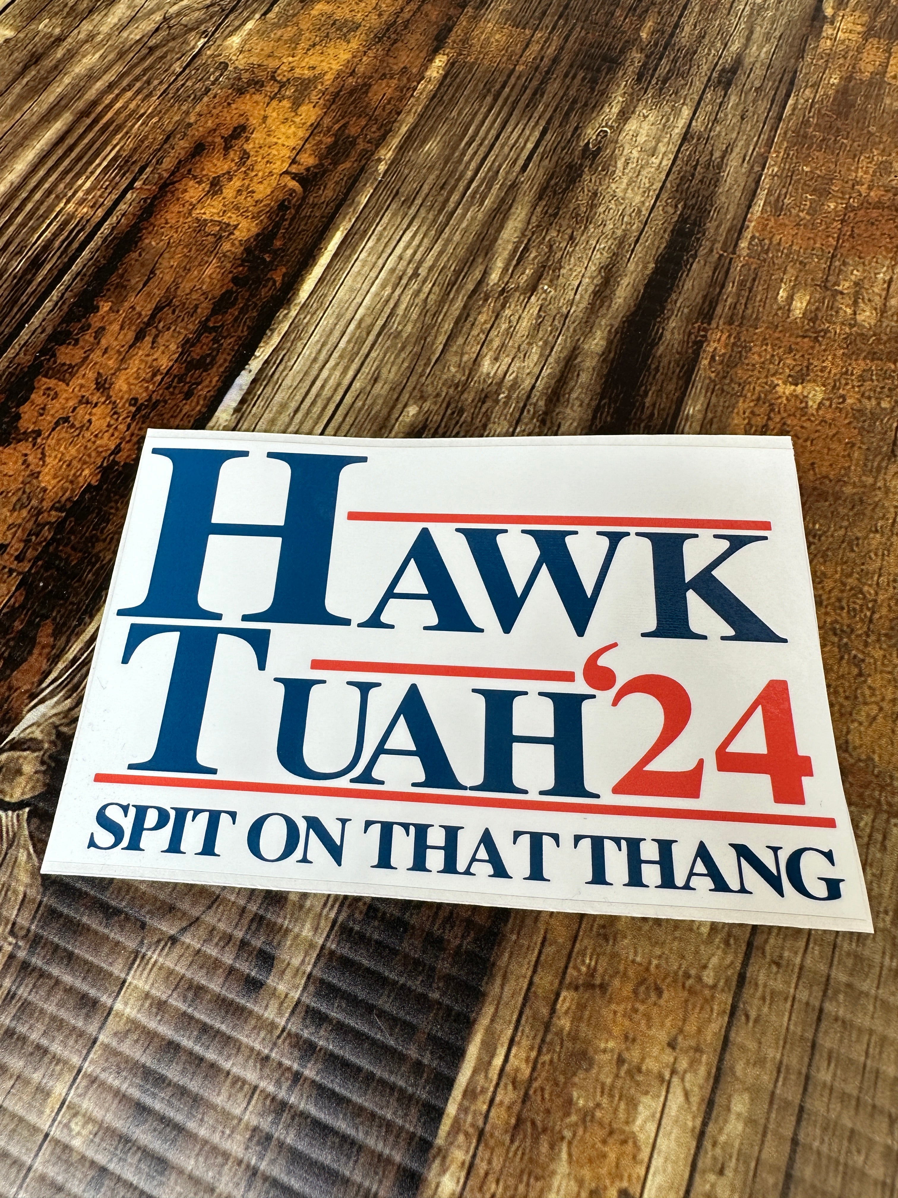 Hawk Tuah Spit on That Thang Sticker Funny Decal, Adult Humor Premium Quality Decal Best Selling Stickers