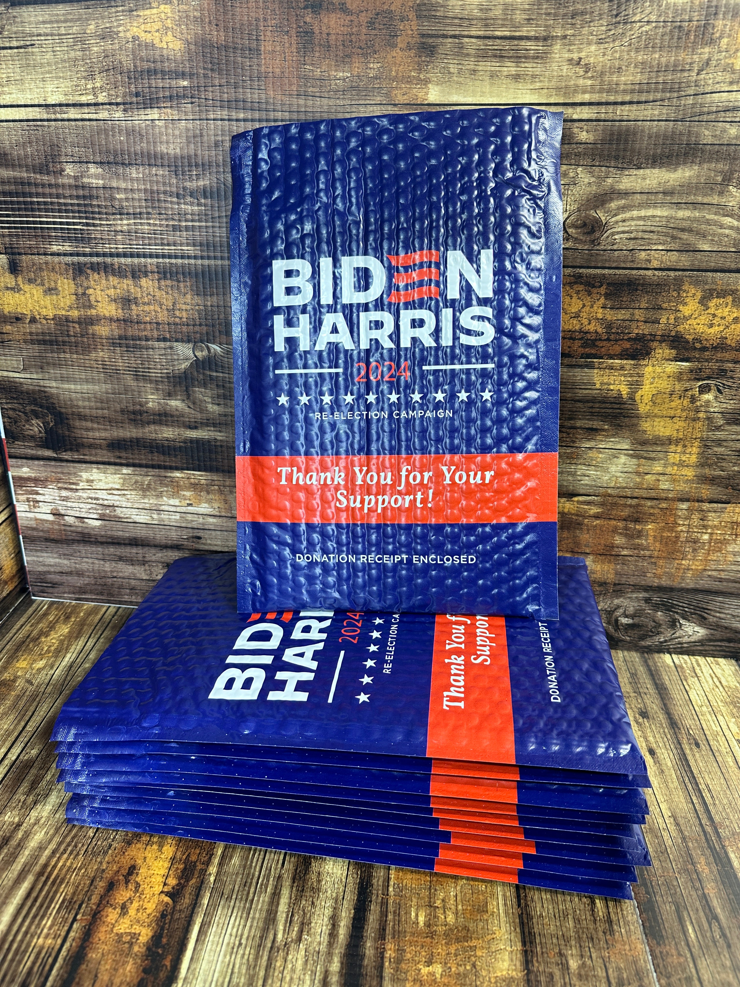 Prank Biden Harris 2024 Donation Package Letter Receipt Sent 100% Anonymous Funny Adult Humor