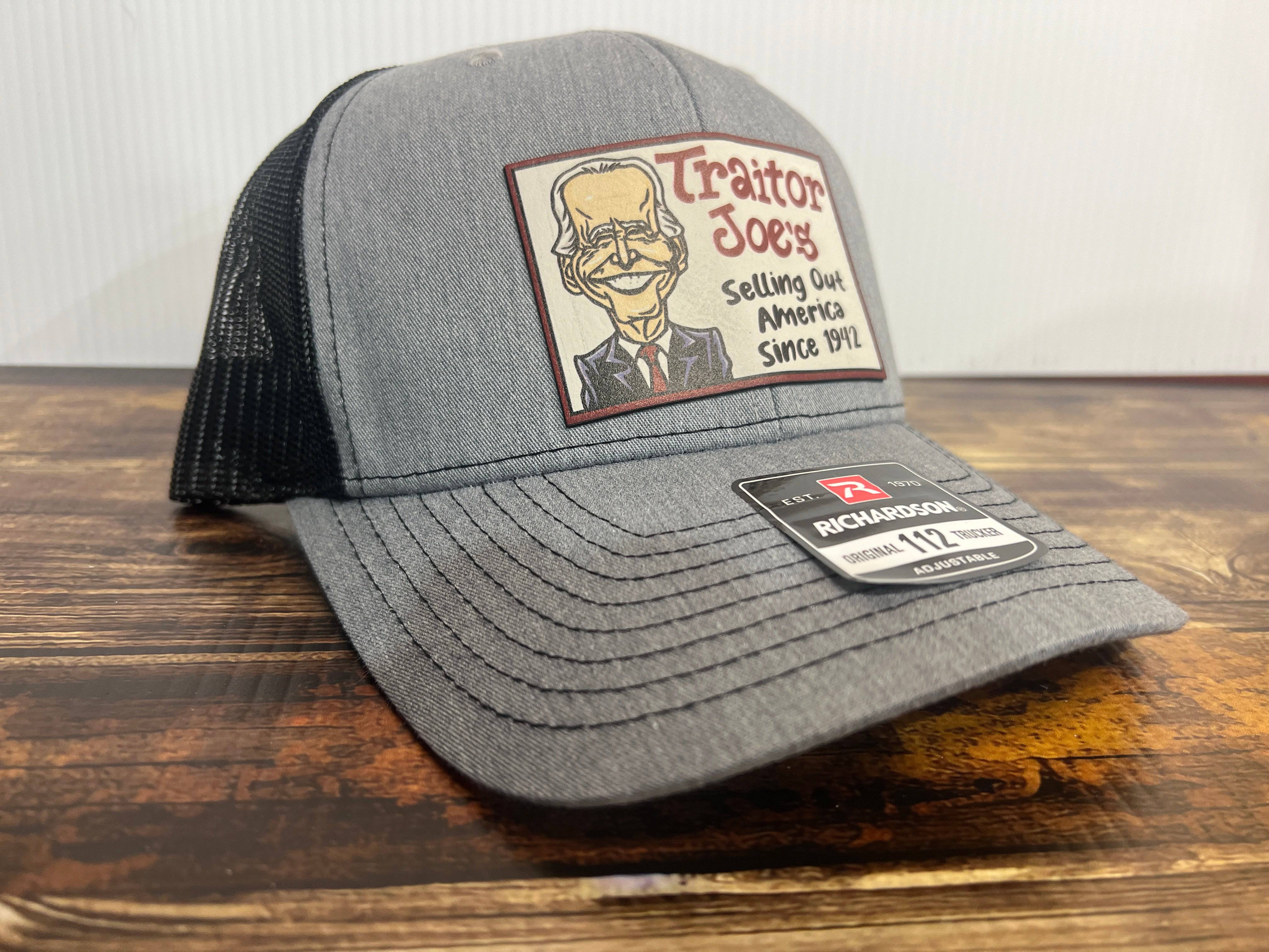 Traitor J’s Trucker Hat UV Printed Premium Leatherette FULL Color Patch on Richardson 112 Trucker Hat.