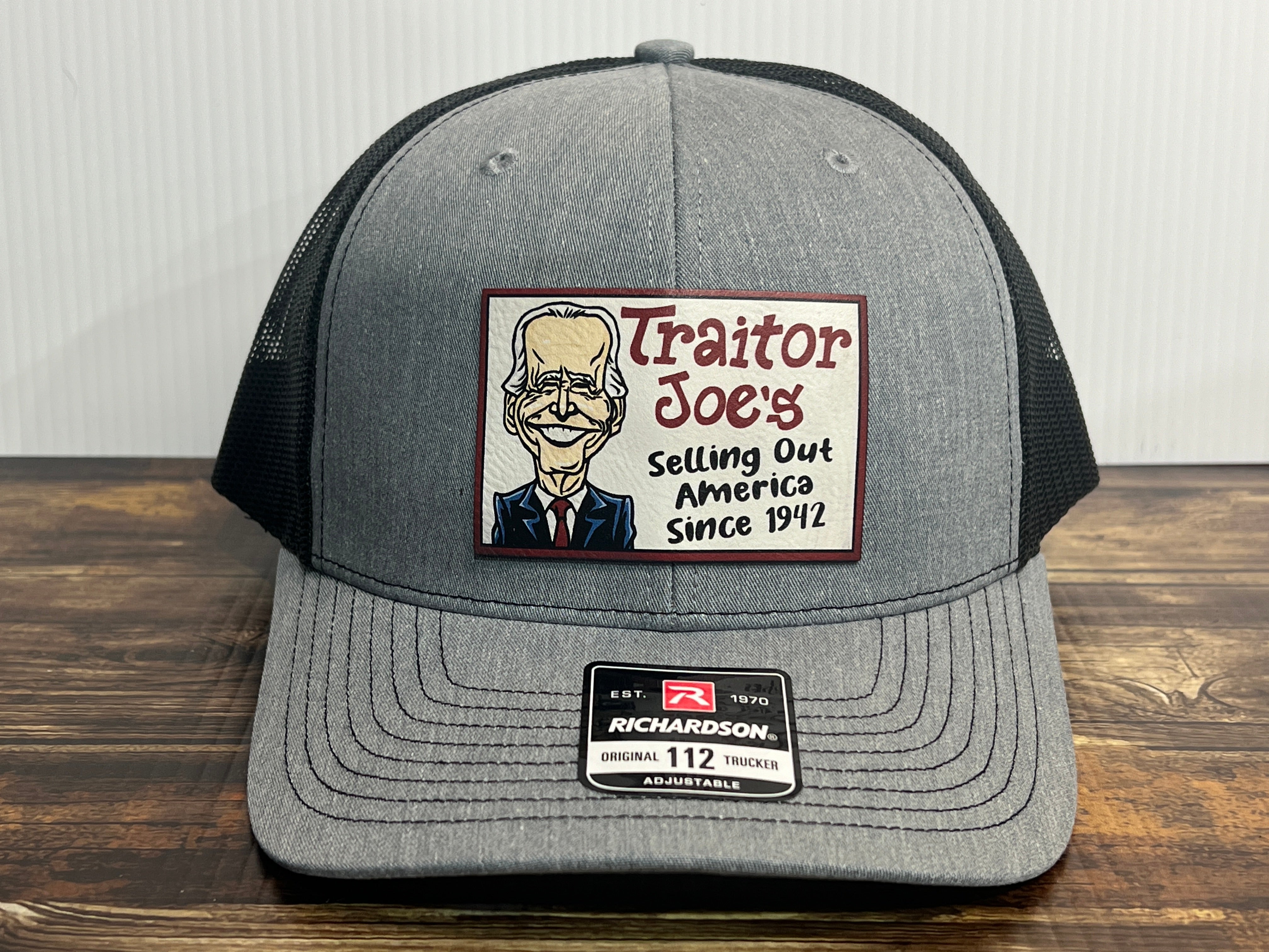 Traitor J’s Trucker Hat UV Printed Premium Leatherette FULL Color Patch on Richardson 112 Trucker Hat.