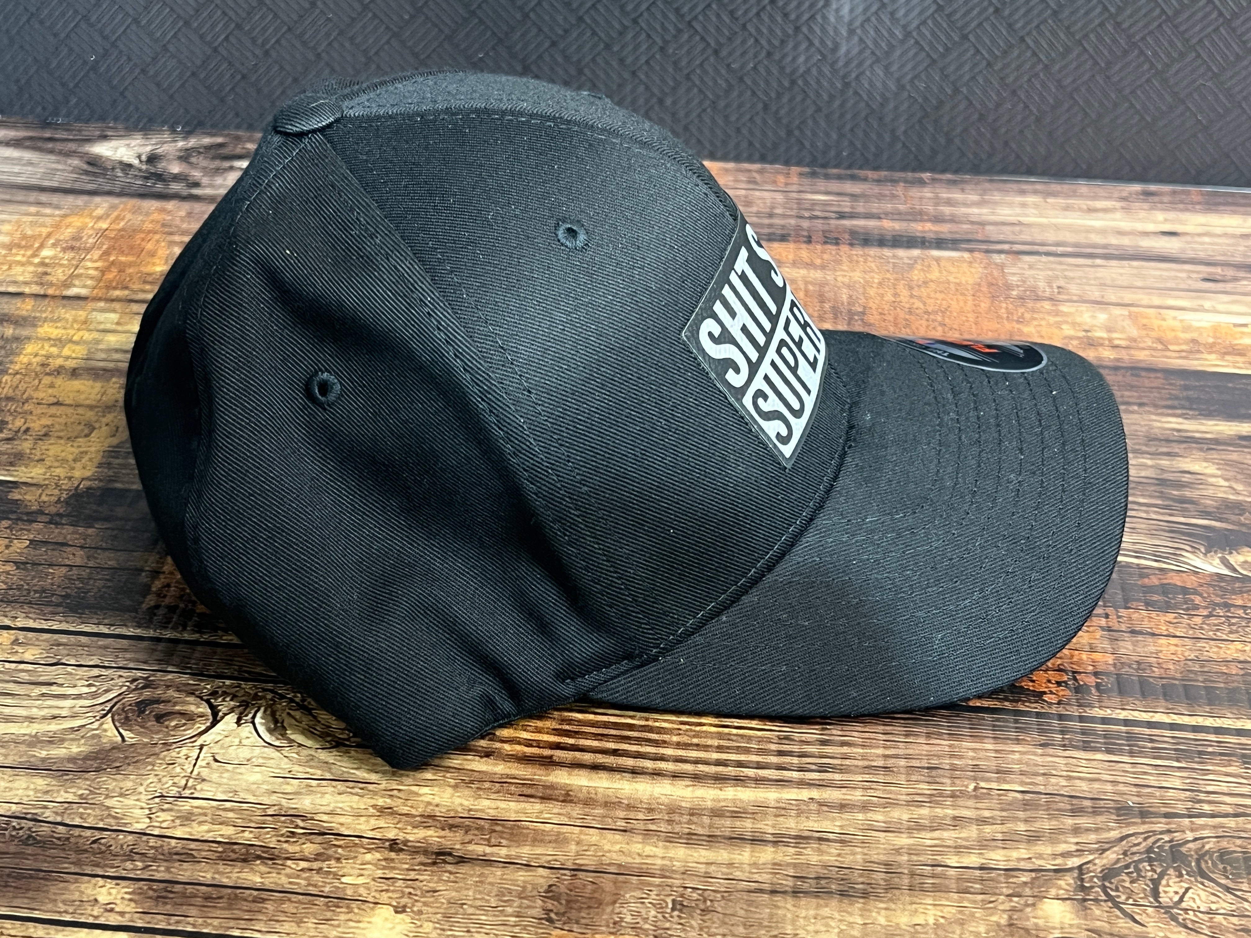 Shit Show Supervisor Hat with Premium Leatherette Patch on a Flexfit Patch Hat