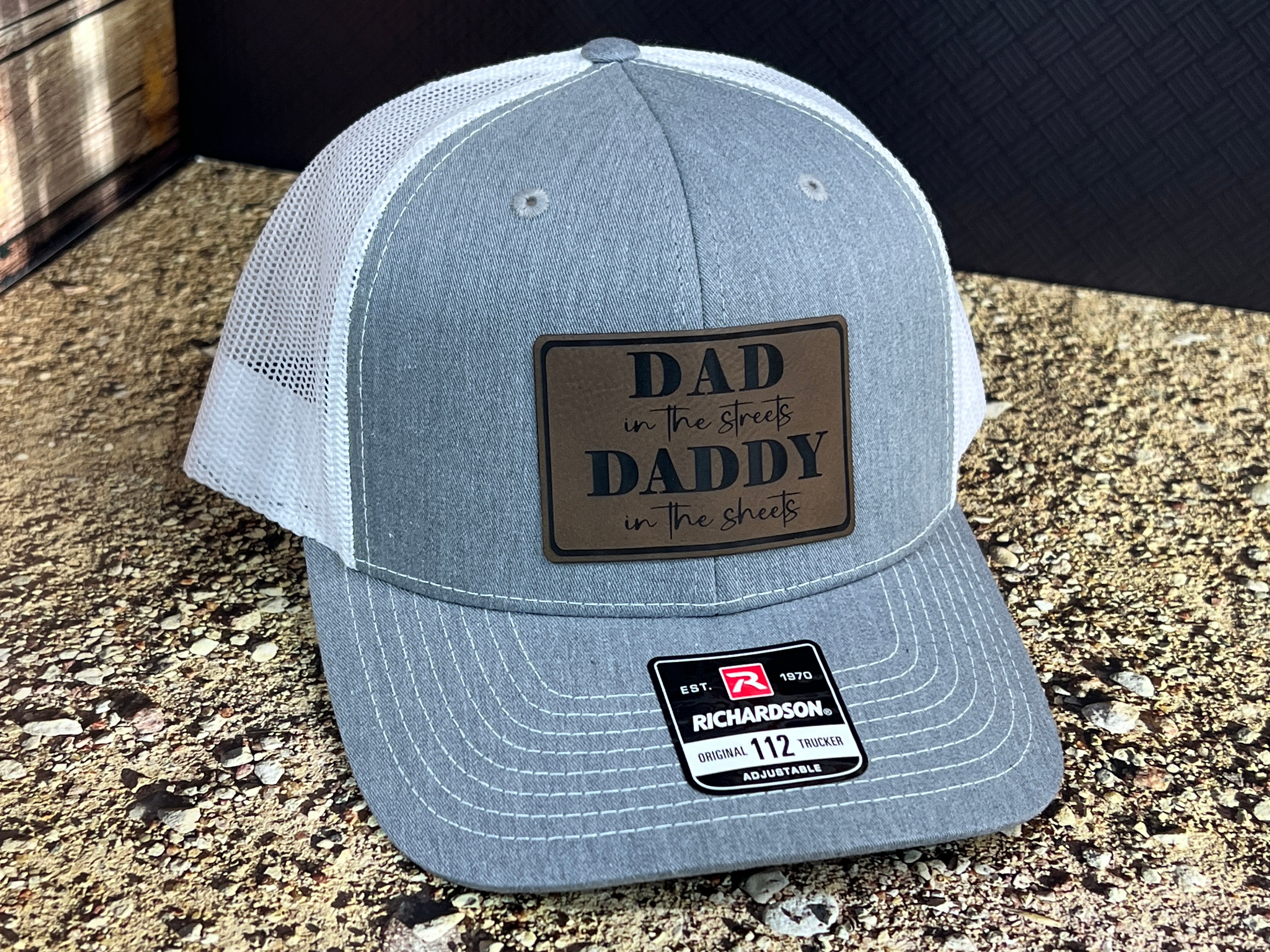 Dad in the Streets, Daddy in the Sheets Funny Men's Hat - Richardson 112 Baseball Cap Adult Hat