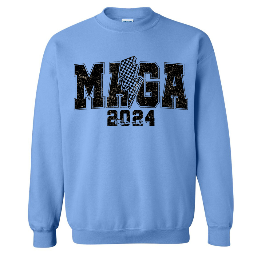 MAGA 2024 Make America Great Again Sweatshirt Softstyle Cotton/Poly blend, High Quality