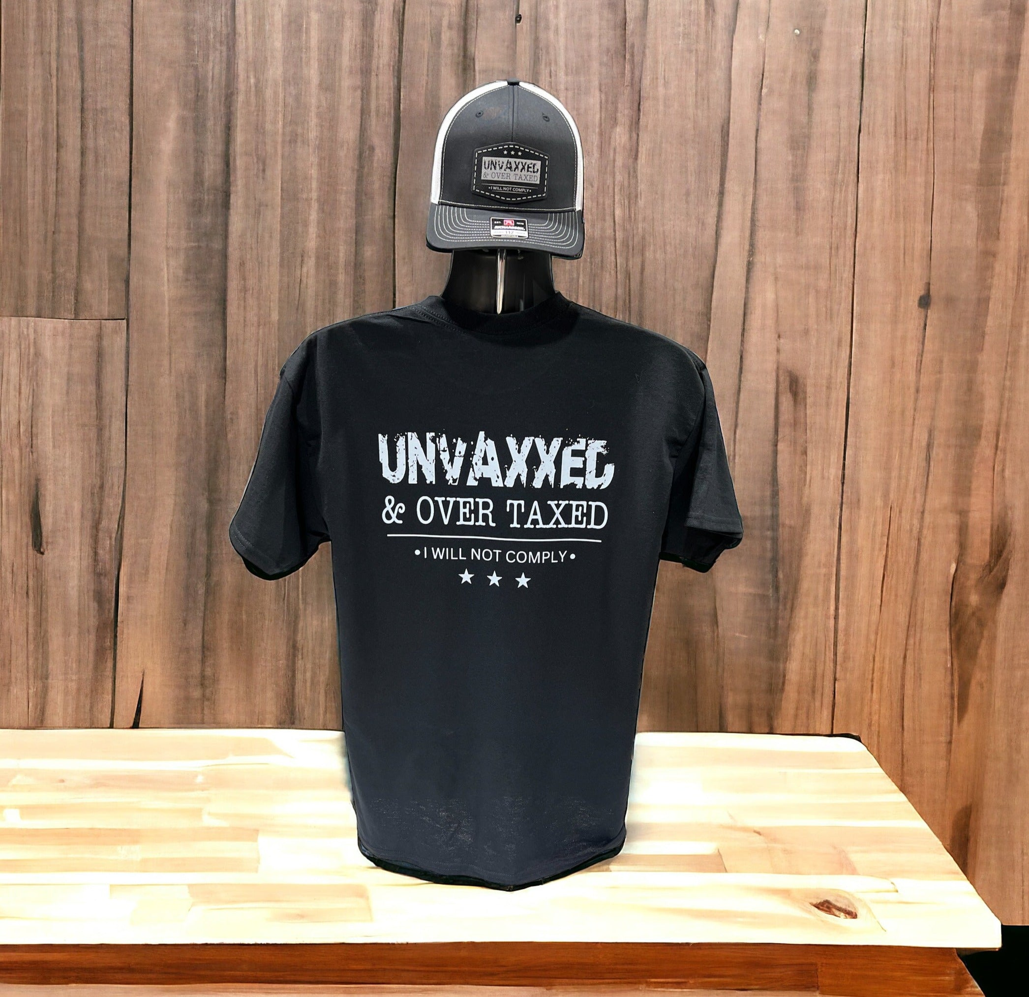 Unvaxxed & Over Taxed™ T-Shirt - DryBlend Moisture Wicking High Quality TShirt