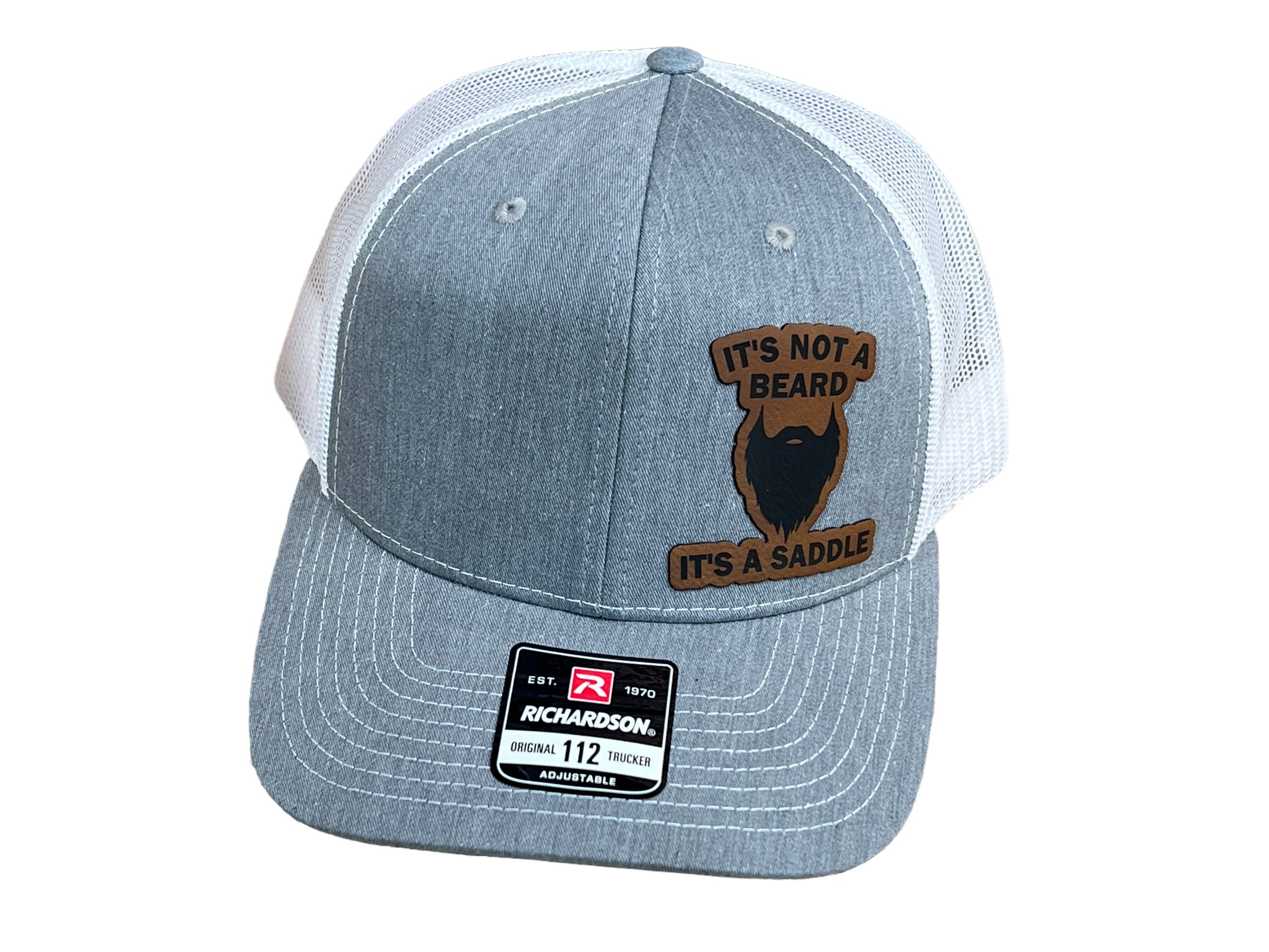 Not A Beard, A Saddle Hat - Richardson 112 Adult Hat Funny Hat