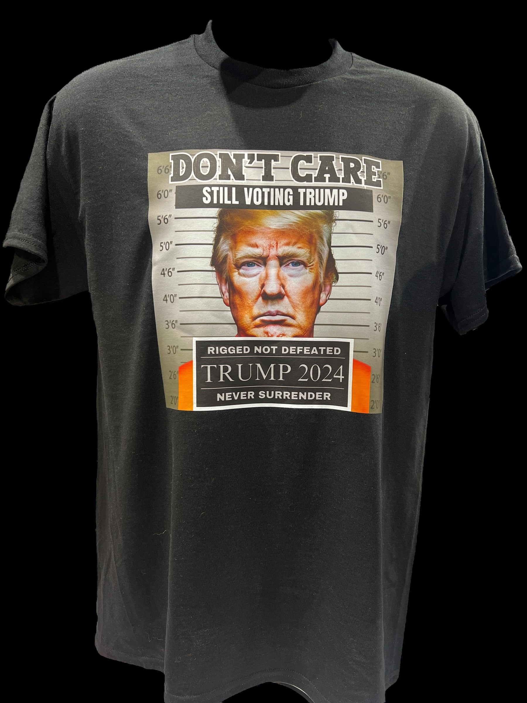 Don't Care Still Voting for Trump 2024 Felon T-Shirt - DryBlend Moisture Wicking High Quality Unisex TShirt Funny Shirt Unisex Shirt GenX Shirt