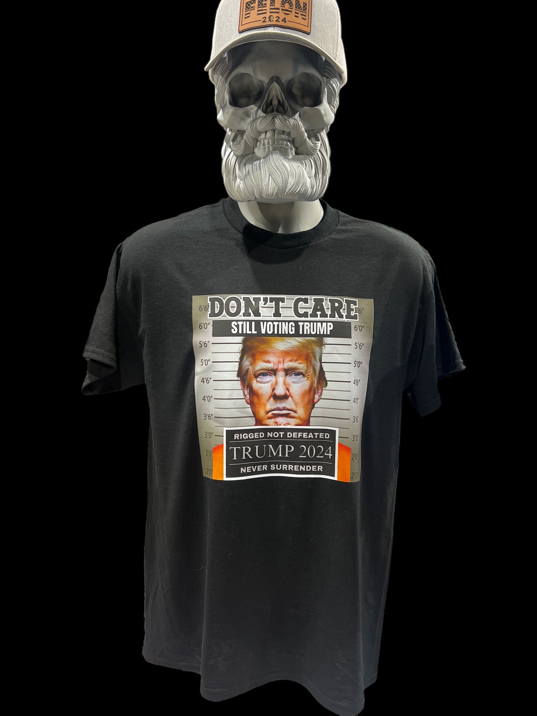 Don't Care Still Voting for Trump 2024 Felon T-Shirt - DryBlend Moisture Wicking High Quality Unisex TShirt Funny Shirt Unisex Shirt GenX Shirt