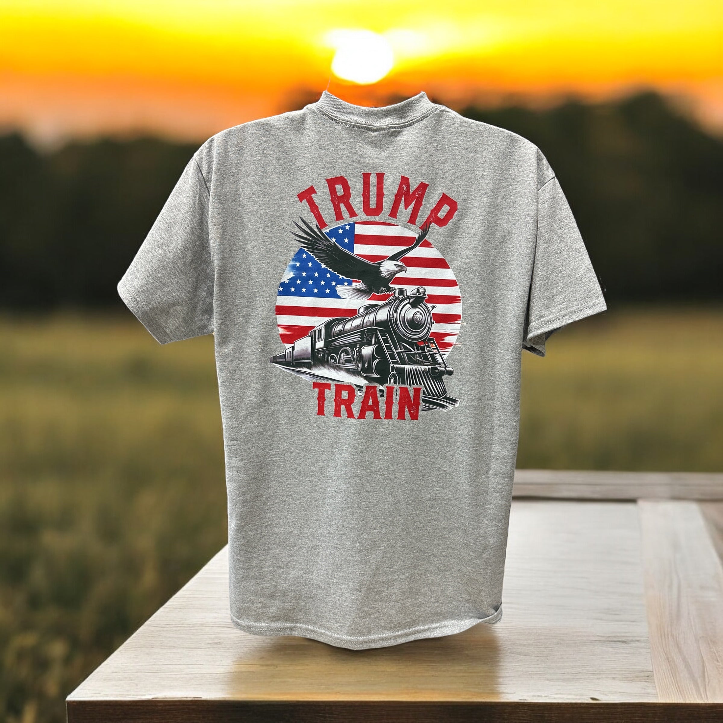 Trump Train 2024 T-Shirt - DryBlend Moisture Wicking High Quality TShirt Funny Shirt Unisex shirt GenX Shirt