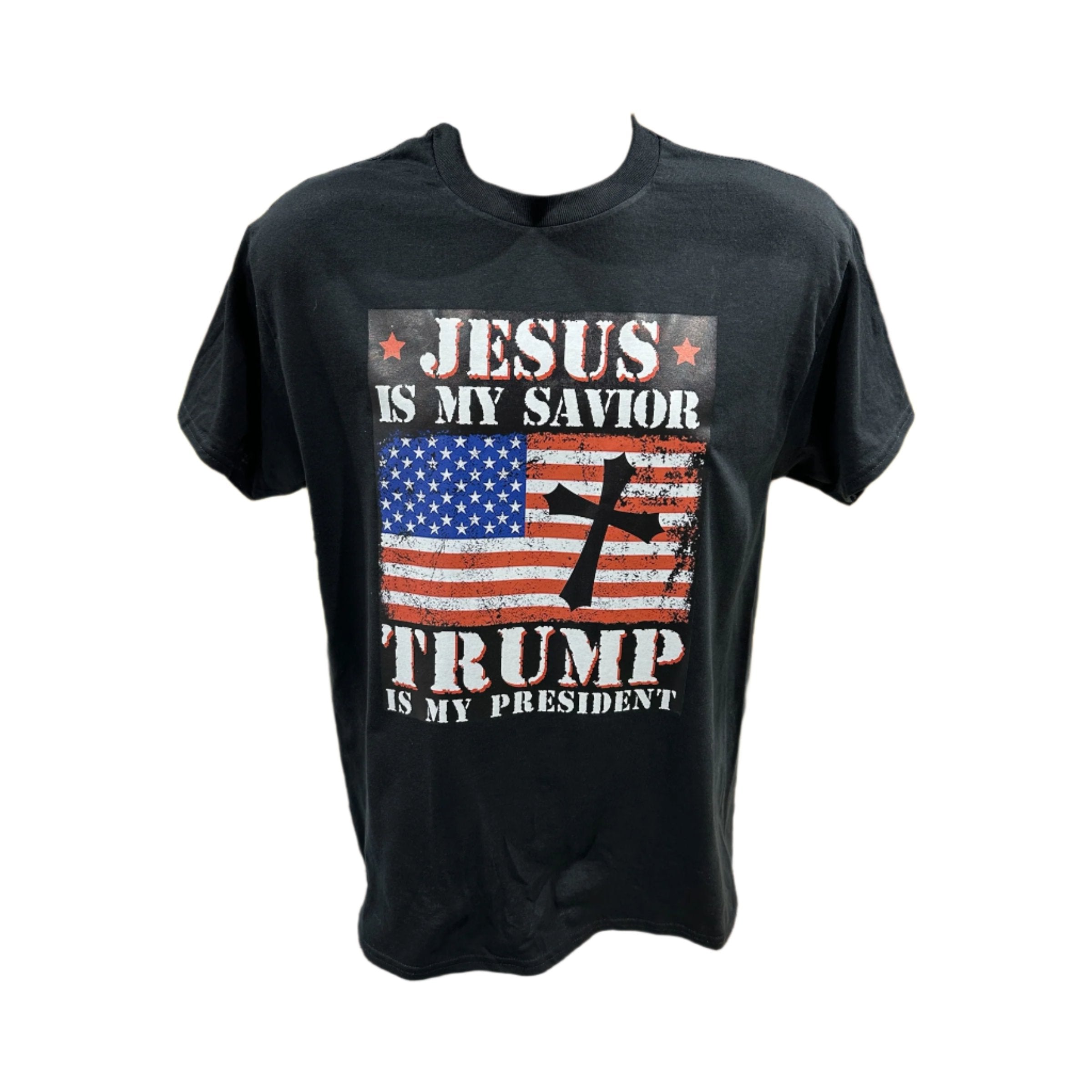 Jesus is my Savior Trump is my President T-Shirt - DryBlend Moisture Wicking High Quality TShirt Shirt Unisex shi