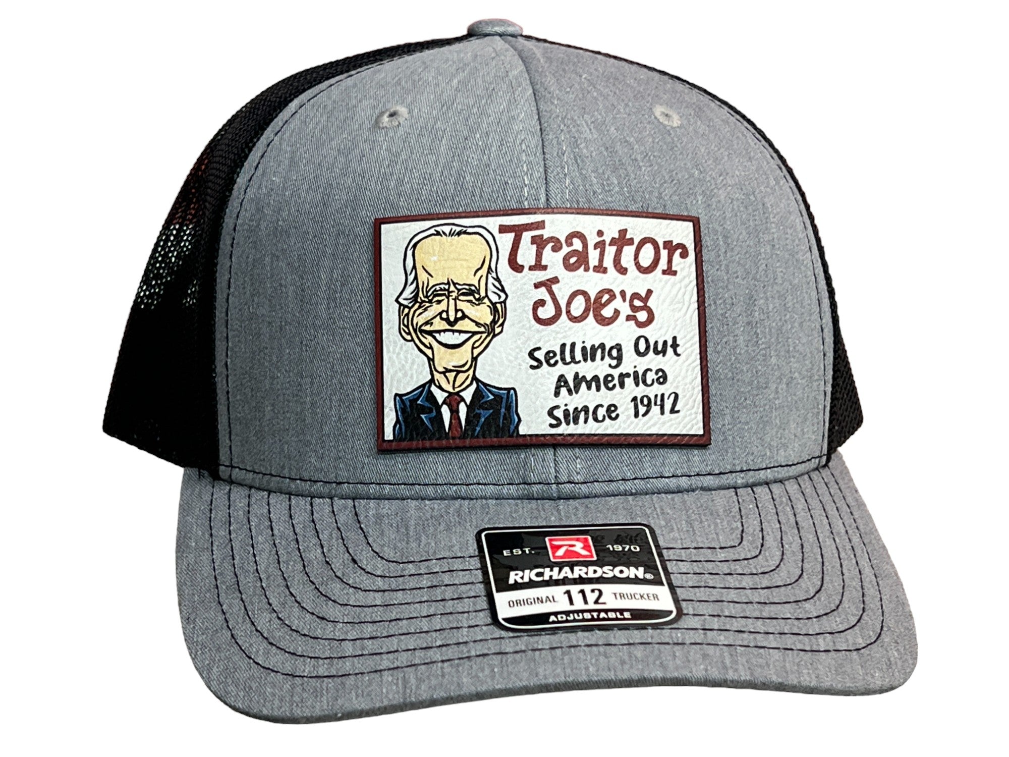 Traitor J’s Trucker Hat UV Printed Premium Leatherette FULL Color Patch on Richardson 112 Trucker Hat.