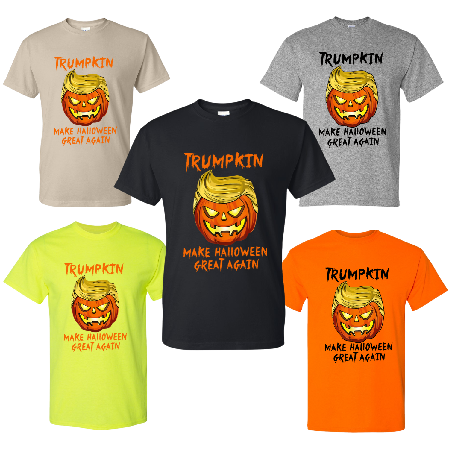 TRUMKIN Make Halloween Great Again T-Shirt - Funny Shirt Holiday Shirt