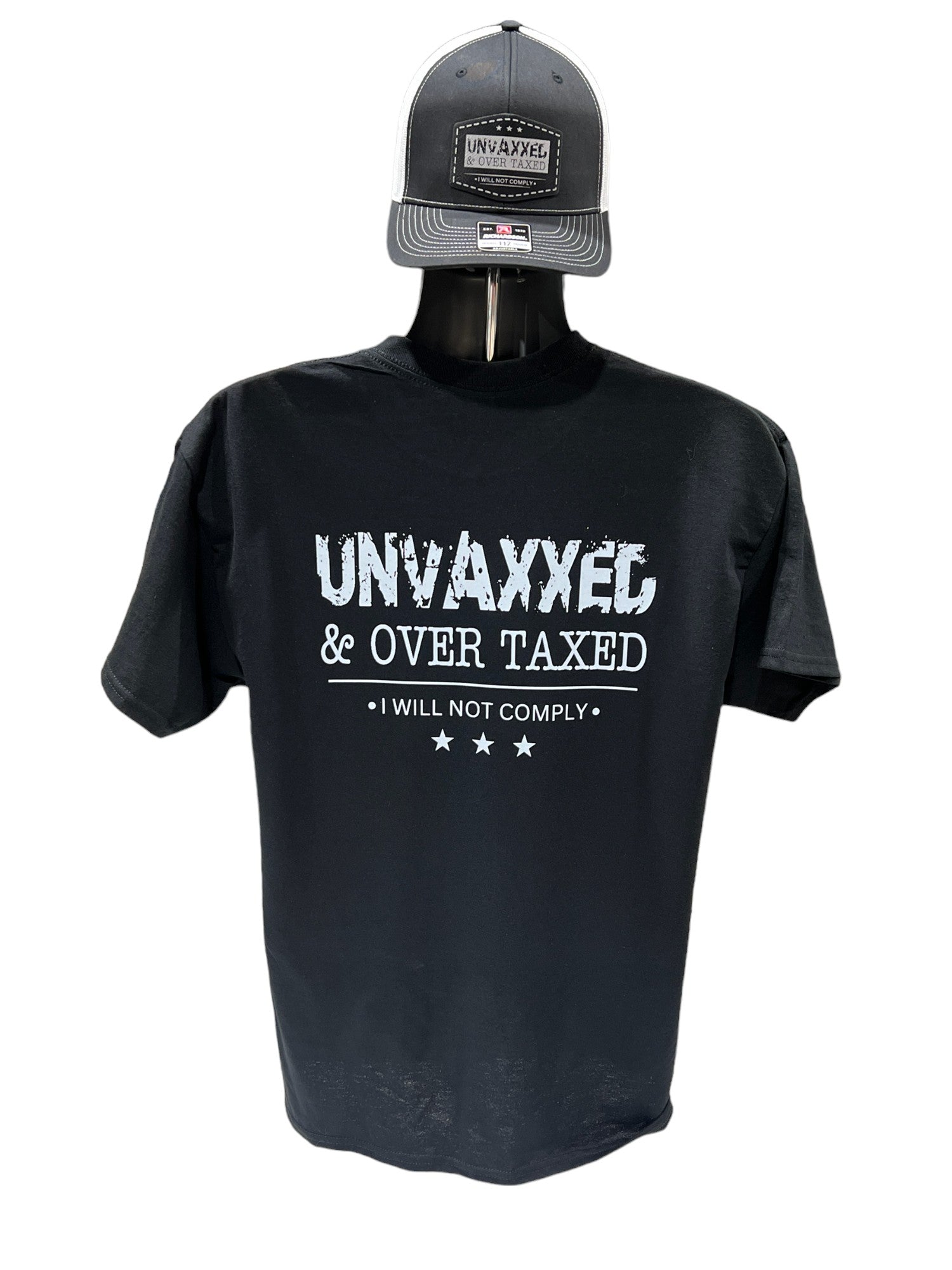 Unvaxxed & Over Taxed™ T-Shirt - DryBlend Moisture Wicking High Quality TShirt