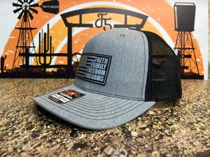 Faith Family Freedom Hat with a Premium Leatherette Patch! Richardson 112 Trucker Hat Baseball Cap Summer Winter