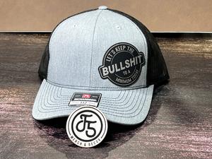 BS Patch Hat with Premium Leatherette on a Richardson 112 SnapBack Custom Patch Hat