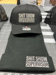 Sh t Show Supervisor Hat + Beanie Bundle - Richardson 112 Trucker Hat